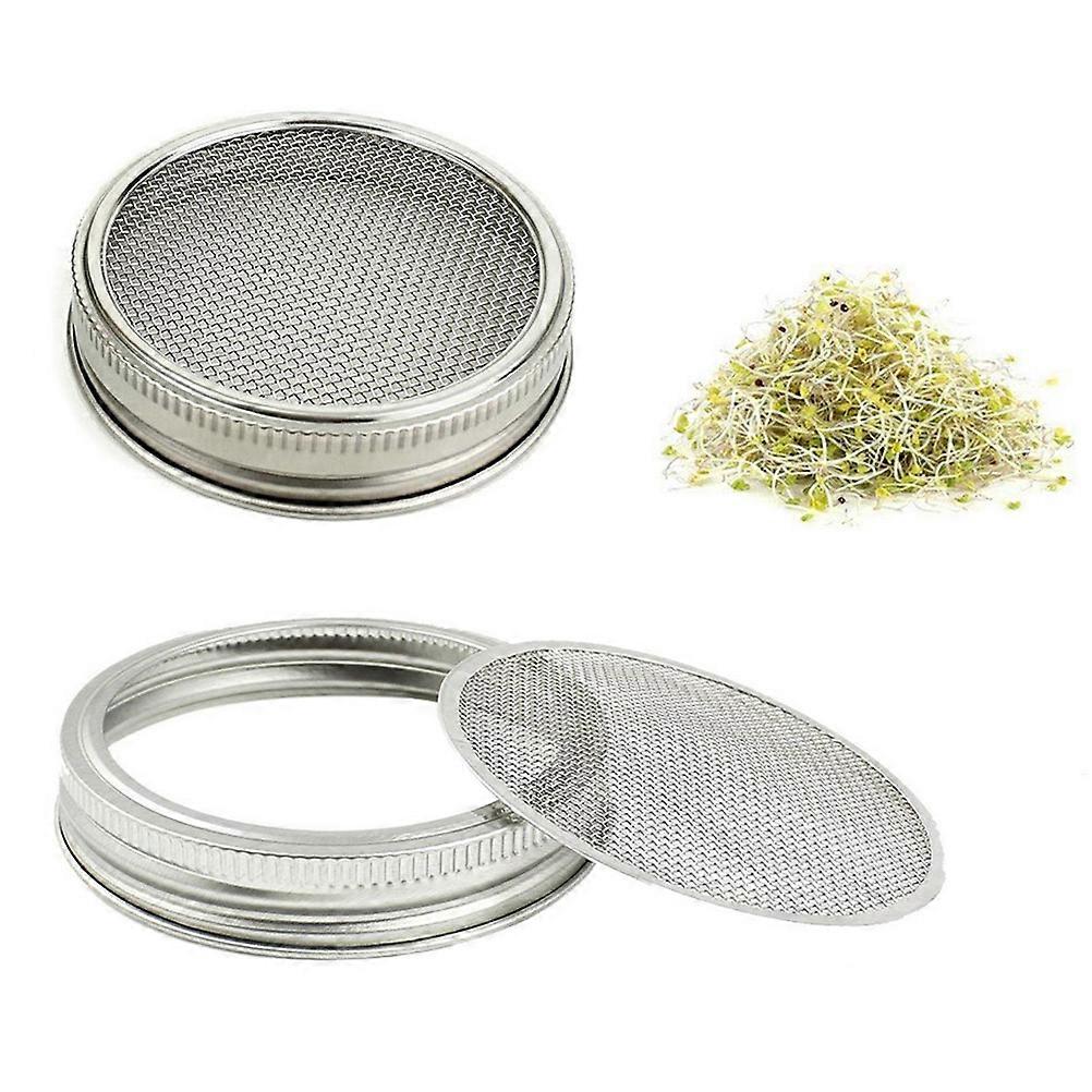 Strainer Lid Stainless Steel Sprouting Lids for Sprouting 3.3 Inch Group