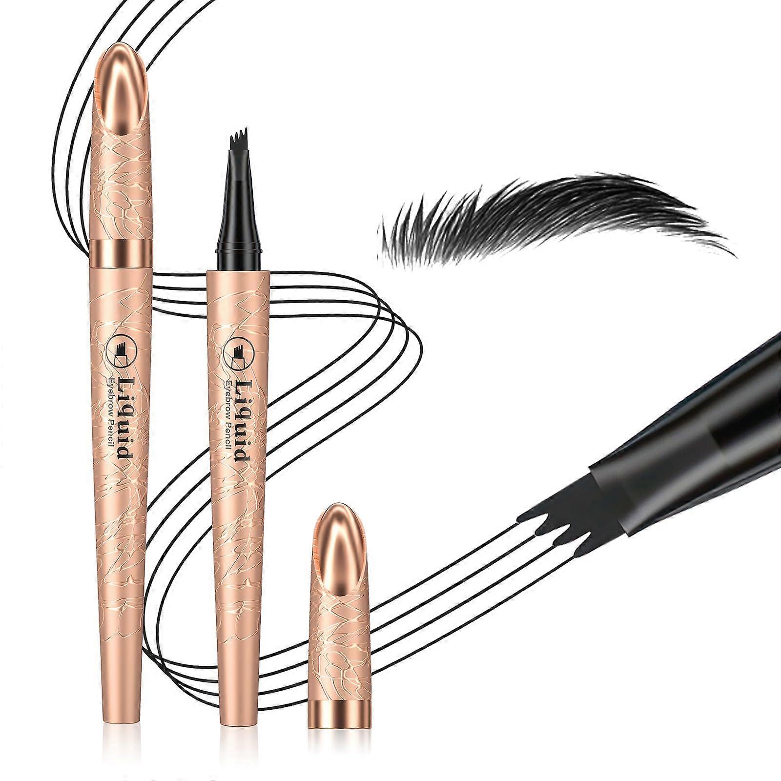 Waterproof Microblading Eyebrow Pen with Precision 4Point Tip for LongLasting Natural Brows