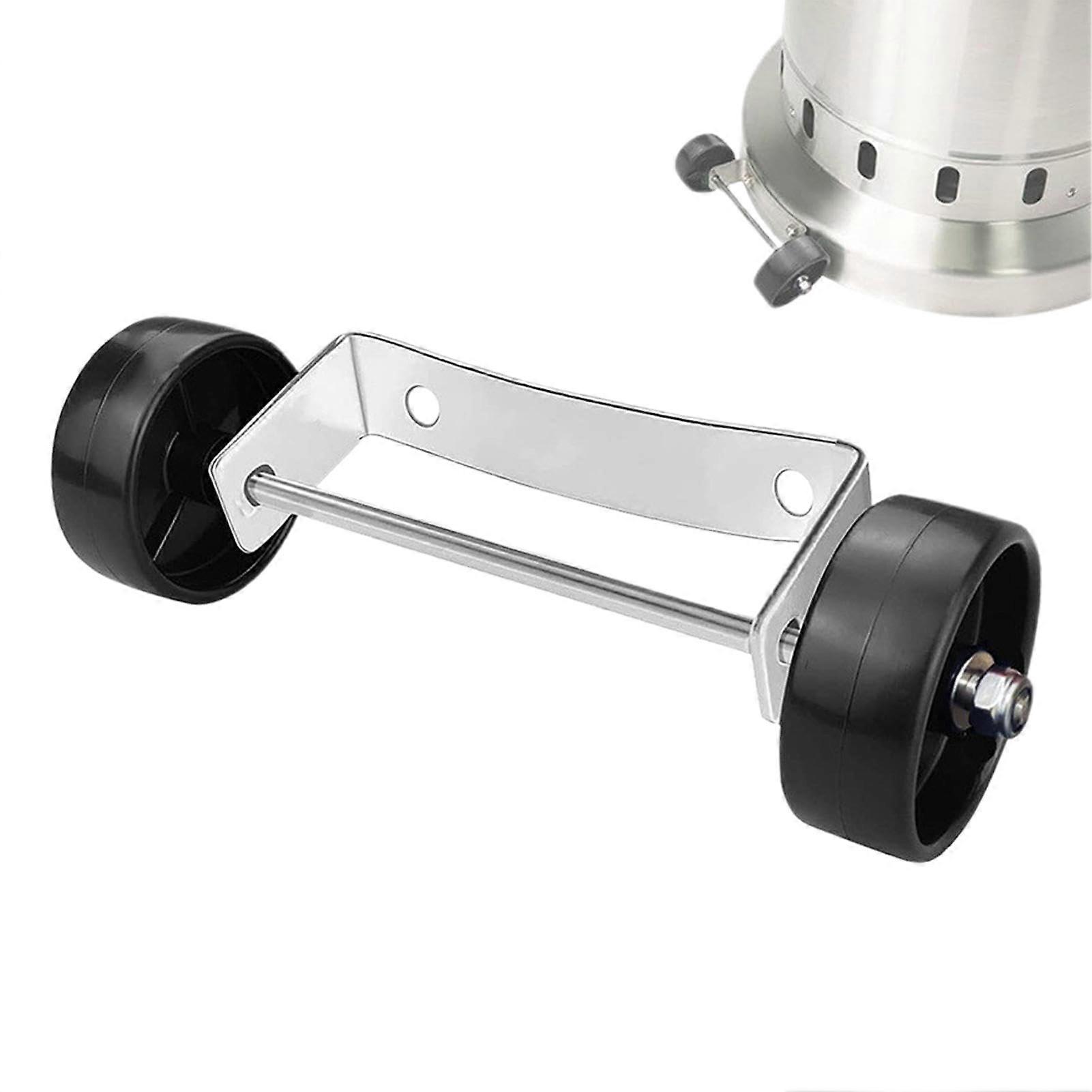 Patio Heater Wheel Kit Stainless Steel Replacement Accessory for Effortless Outdoor Mobility
