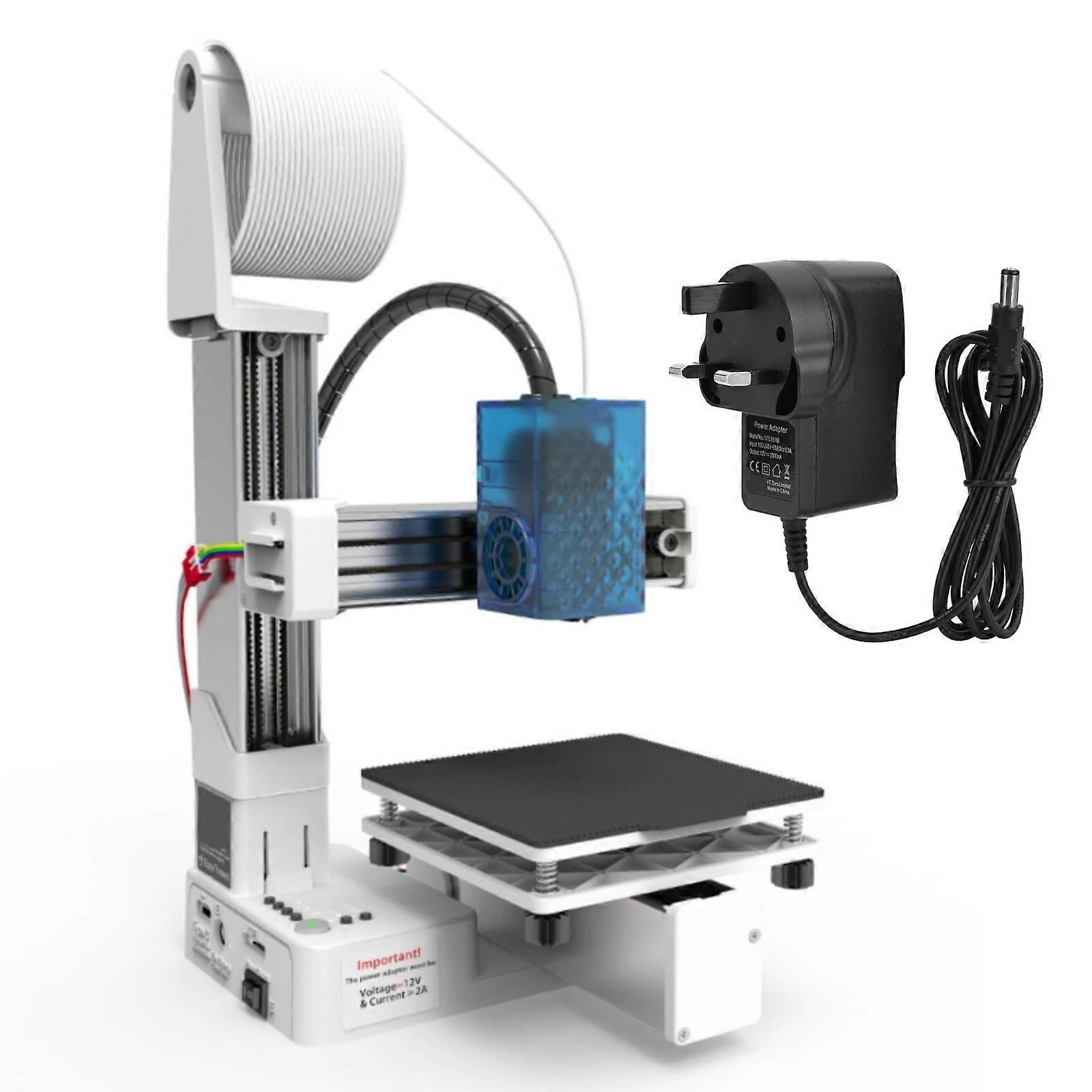 Giriş Seviyesi TPU 1.75mm EasyThreed 3D Yazıcı, Yüksek Çözünürlüklü Çıktı için Güç Adaptörleriyle Birlikte, Beyaz Boyut