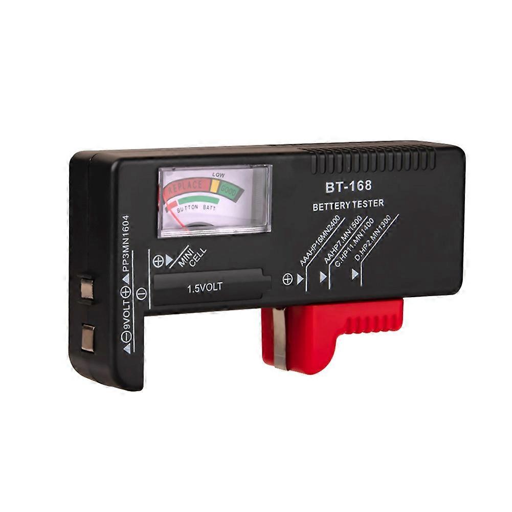 BT-168 AA/AAA/C/D/9V/1.5V Batteries Universal Button Cell Battery Colour Coded Meter Indicate Volt