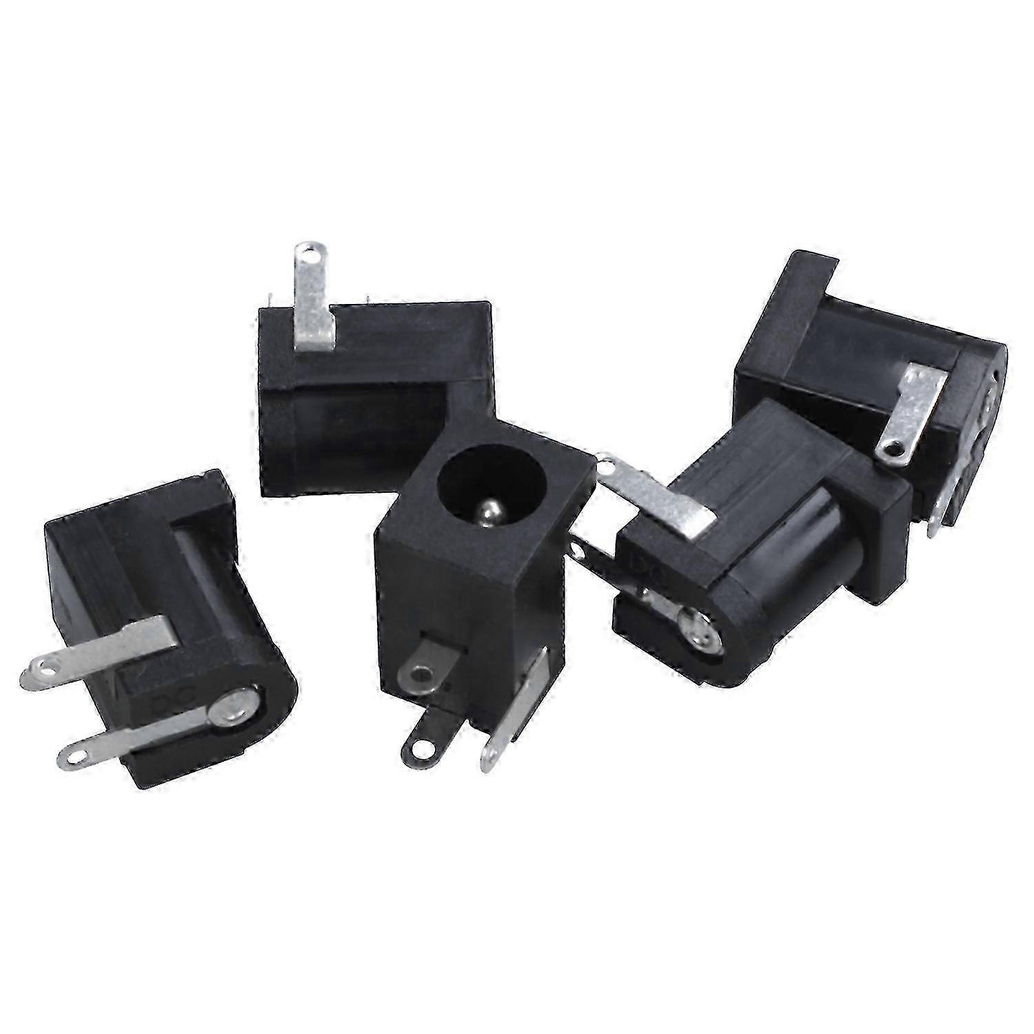 One DC 5.5x2.1mm female front panel mount connector