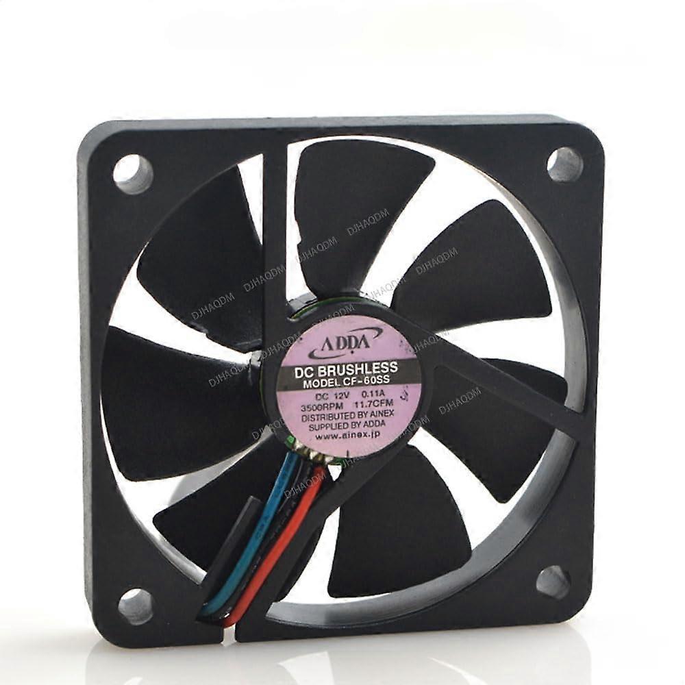 AD0612LBG76 CF60SS 6cm 3Wire 12V Cooling Fan Low Noise Performance for Computer