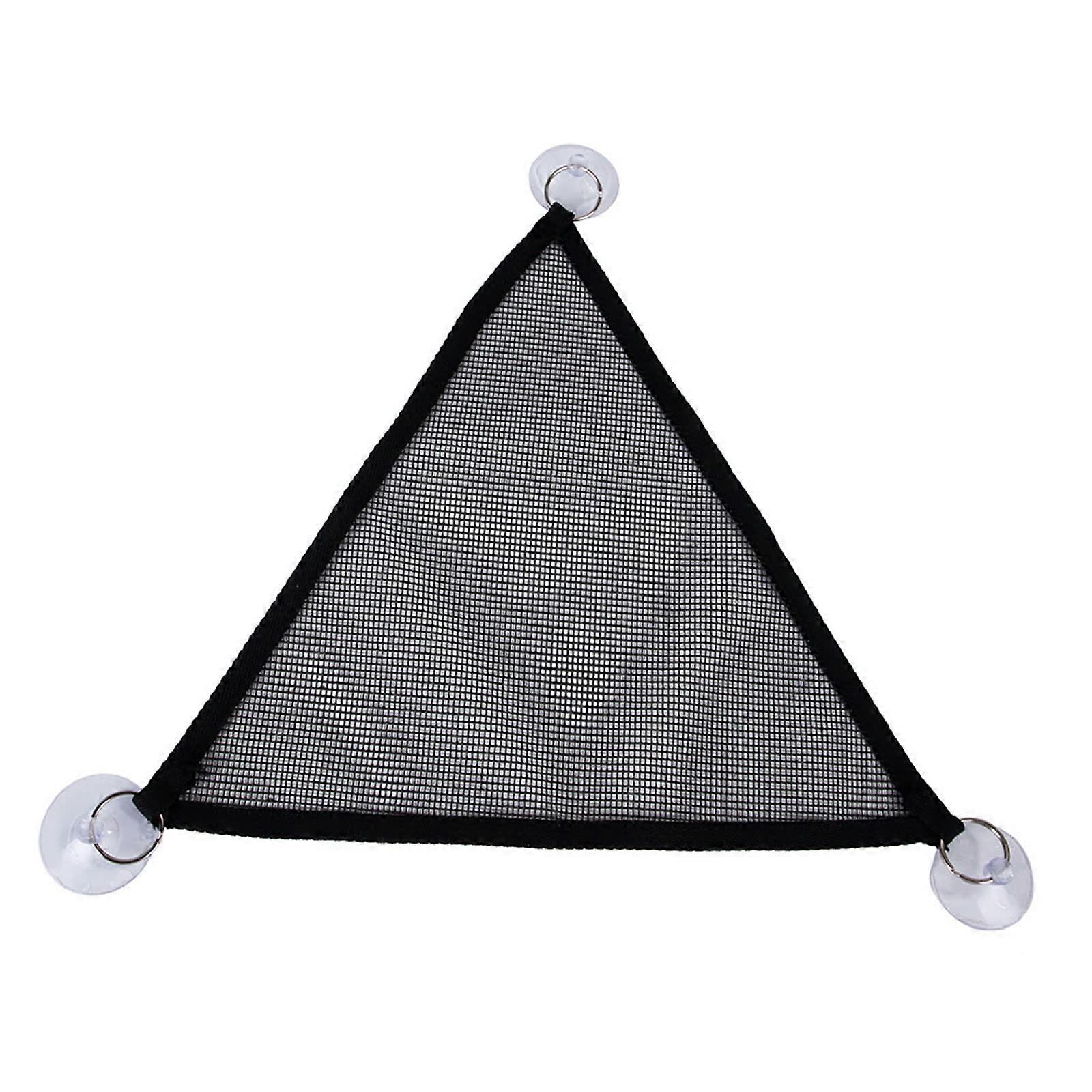 Bearded Dragon Hammock with Suction Cups, Breathable Mesh Triangular Reptile Lounger for Terrarium