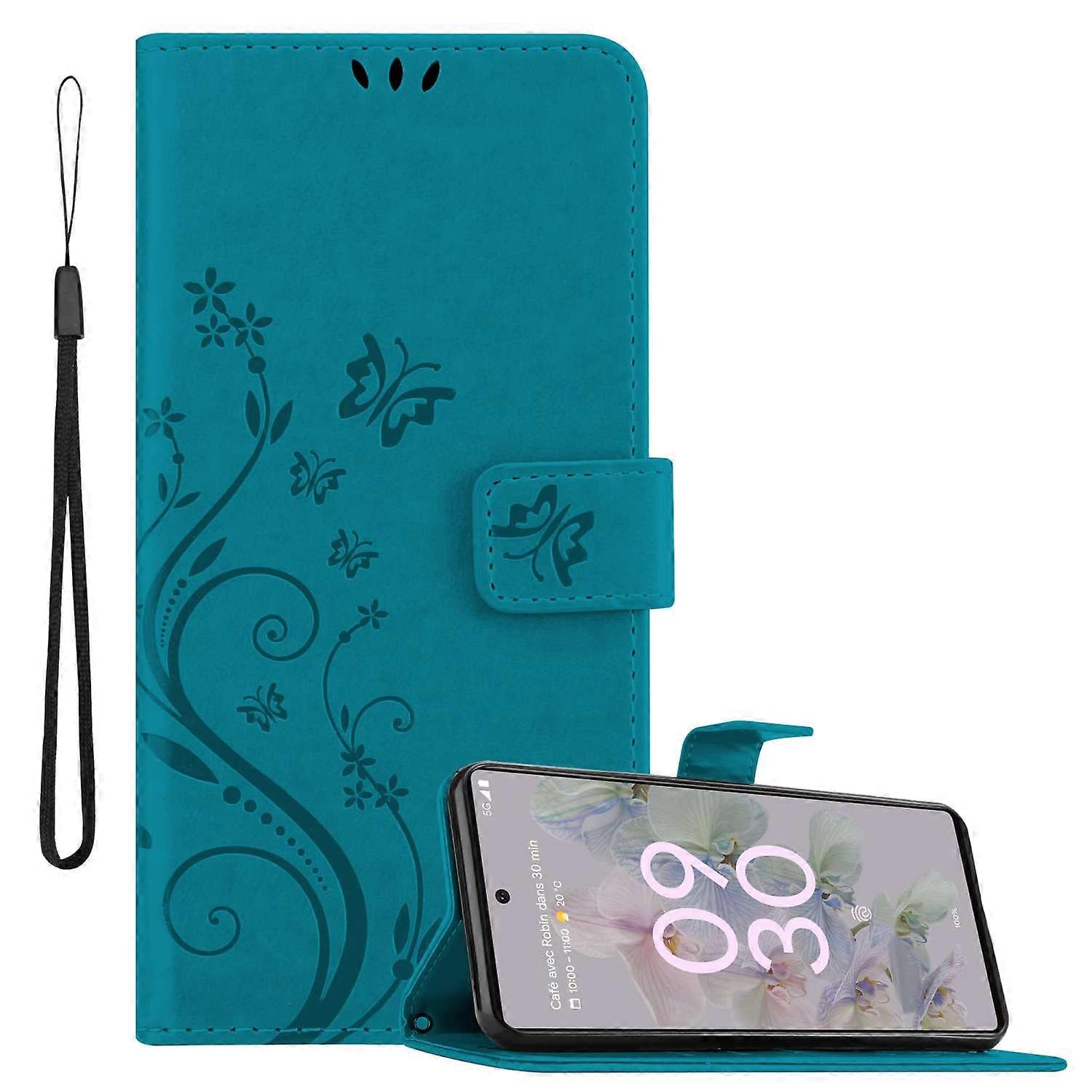 Google PIXEL 6A Protective Case - with Floral Pattern and Card Slot