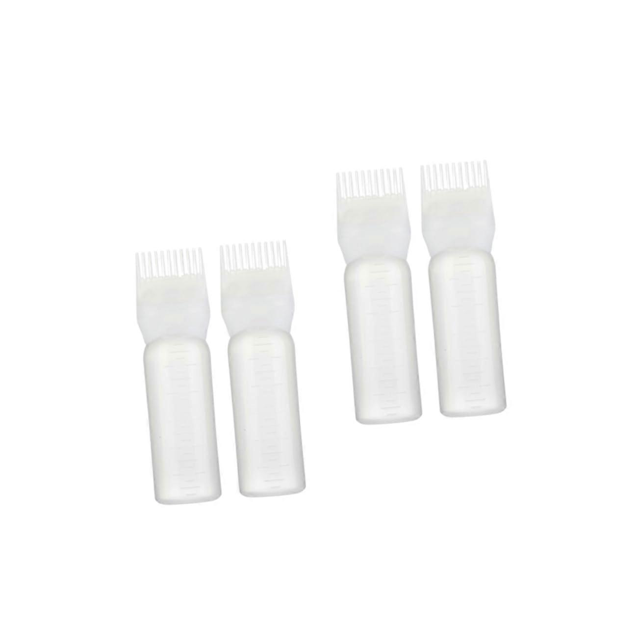 Hair Dye Applicator Bottles 4pcs for Precise Root Touch Up and Even Color Distribution