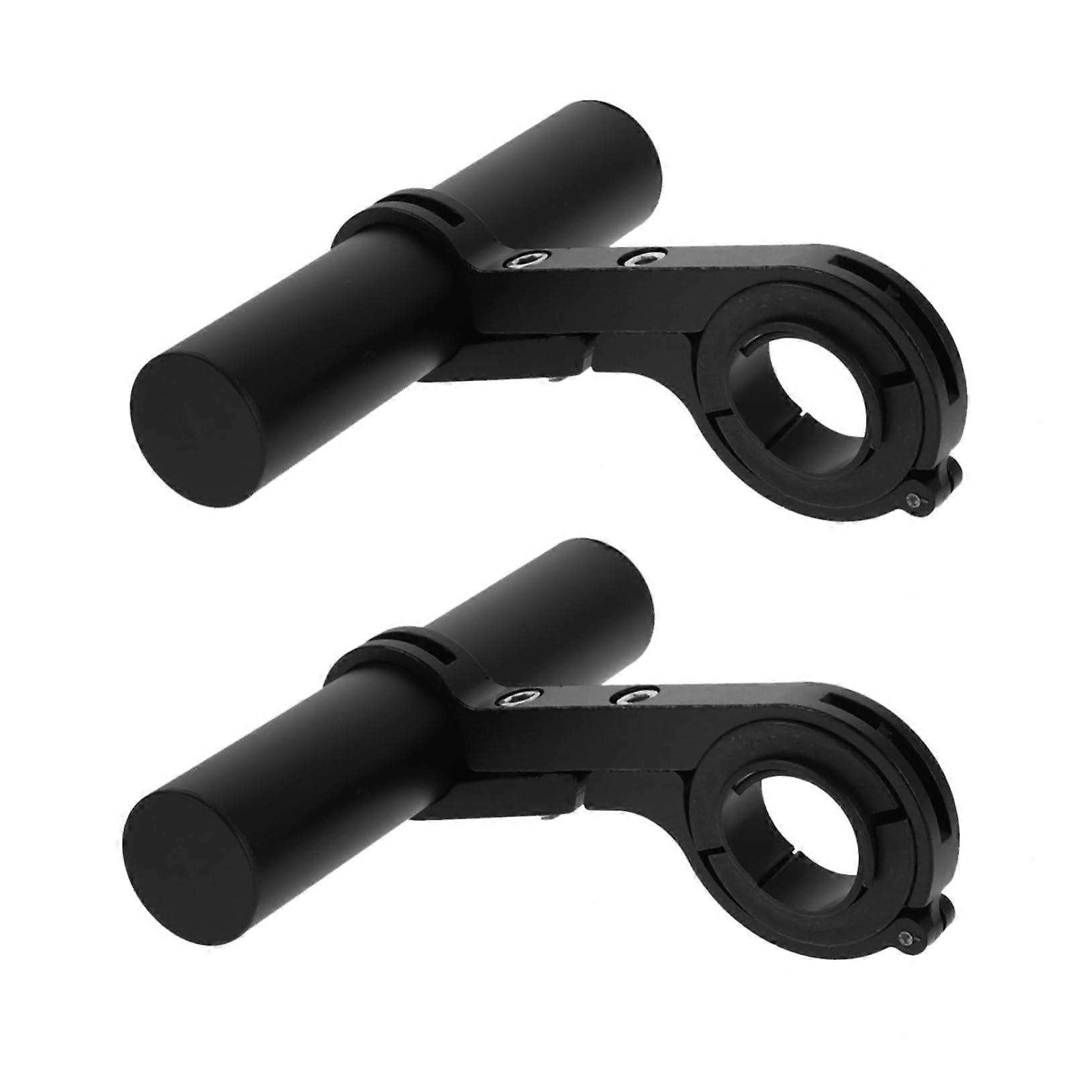 2pcs Bicycle Handlebar Extension Clamp Kit for Lights and Speedometer with Secure MultiAccessory Mount