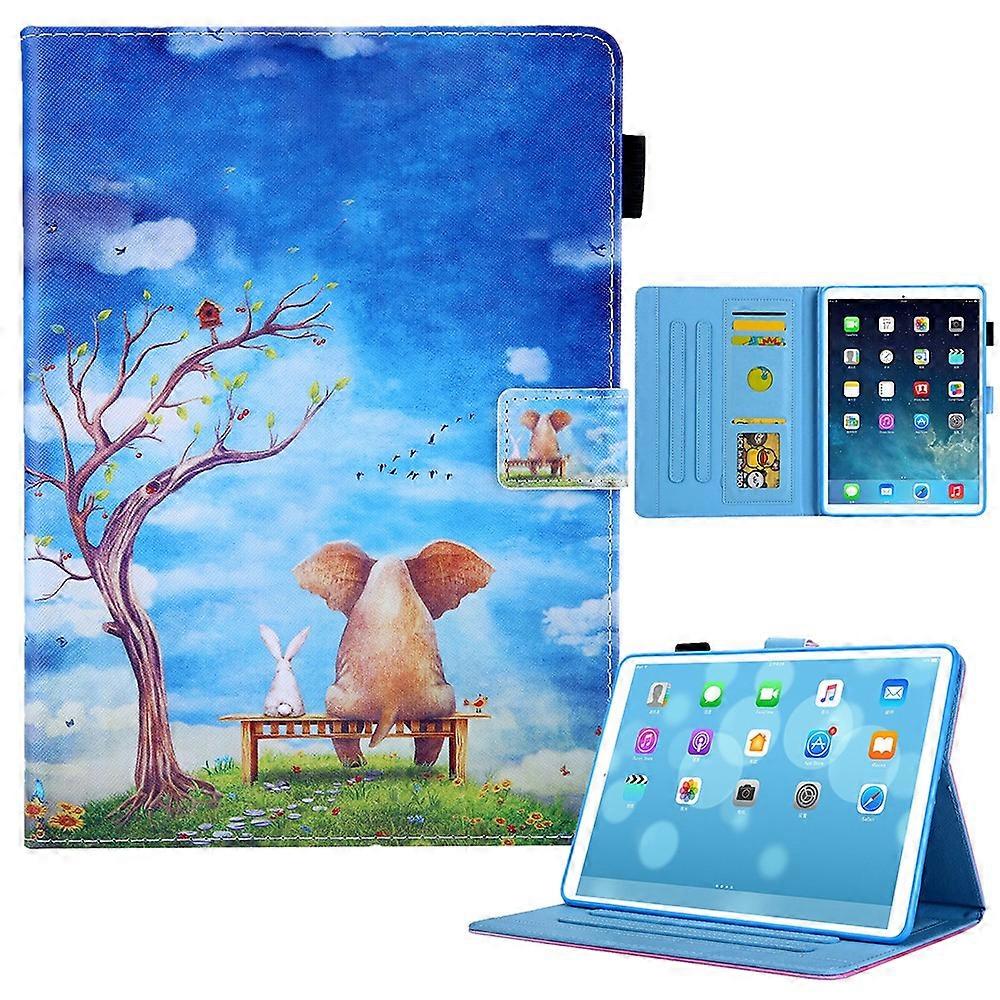 Stand Cross Texture Pattern Printing Leather Case with Auto Wake/Sleep for iPad mini (2024)/mini (20