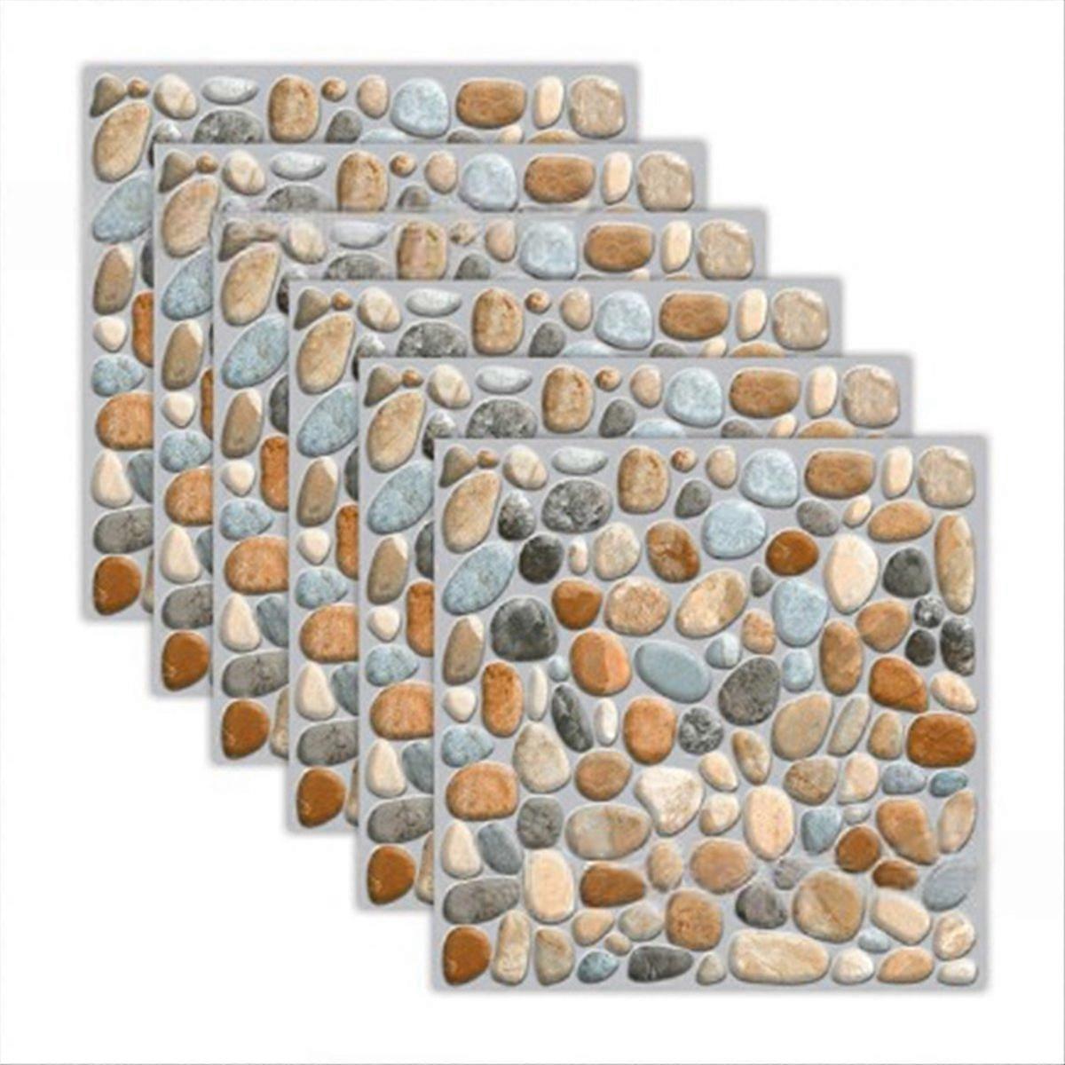 Self-Adhesive Marble Wall Tiles - Waterproof Stickers, A