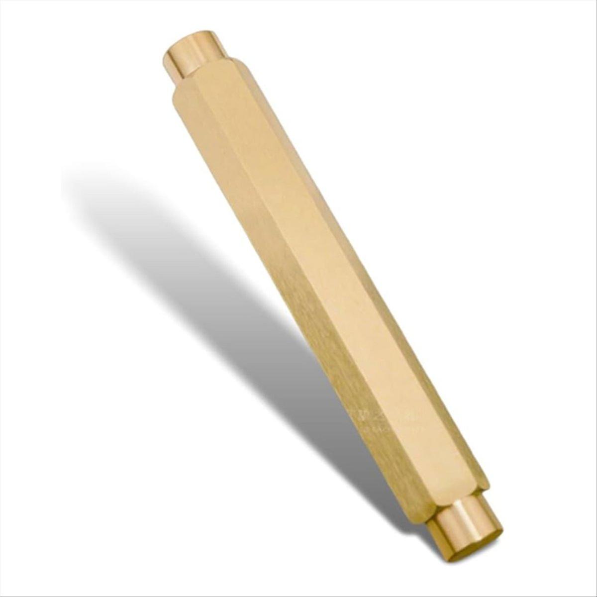 Mini Brass Pocket Pen with 4 Refills Set 7