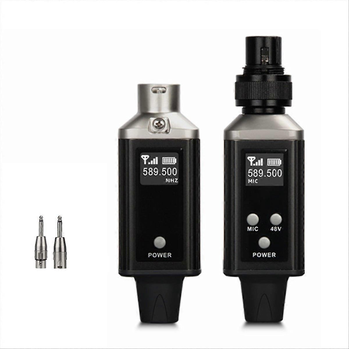 UHF Wireless Microphone System Audio Transmitter Receiver Mic XLR