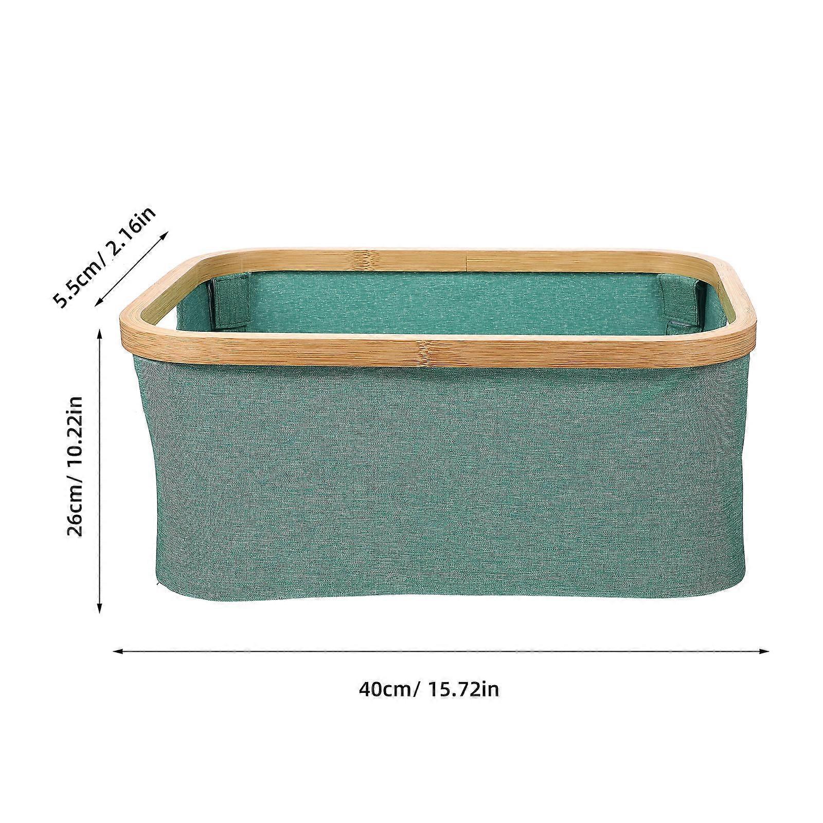 Foldable Laundry Basket Dirty Clothes Organizer for Storage Green