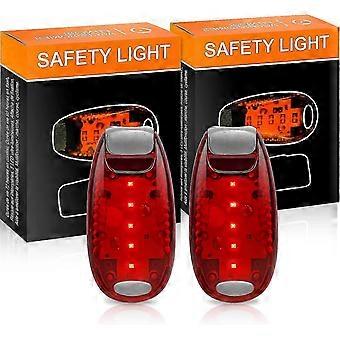 2 Pack Flashing LED Safety Lights compatible Schoolbag, Backpack, Daypack, Safety Light compatible Kids, Backpack, Jogger, Stroller