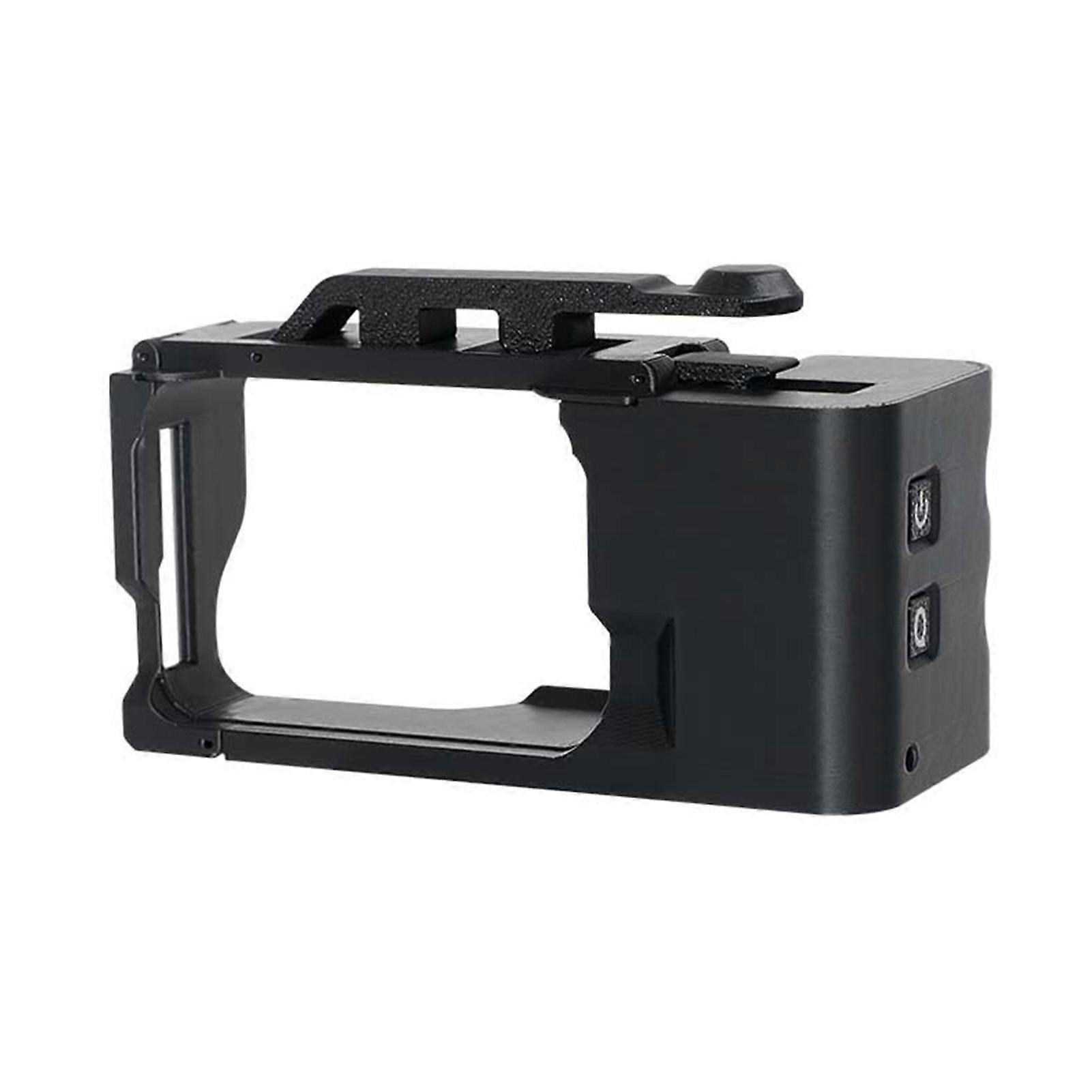 Action Camera Grip Holder for Insta360 Go Ultra Camera Cage Quick Release Mount Holder with Shutter