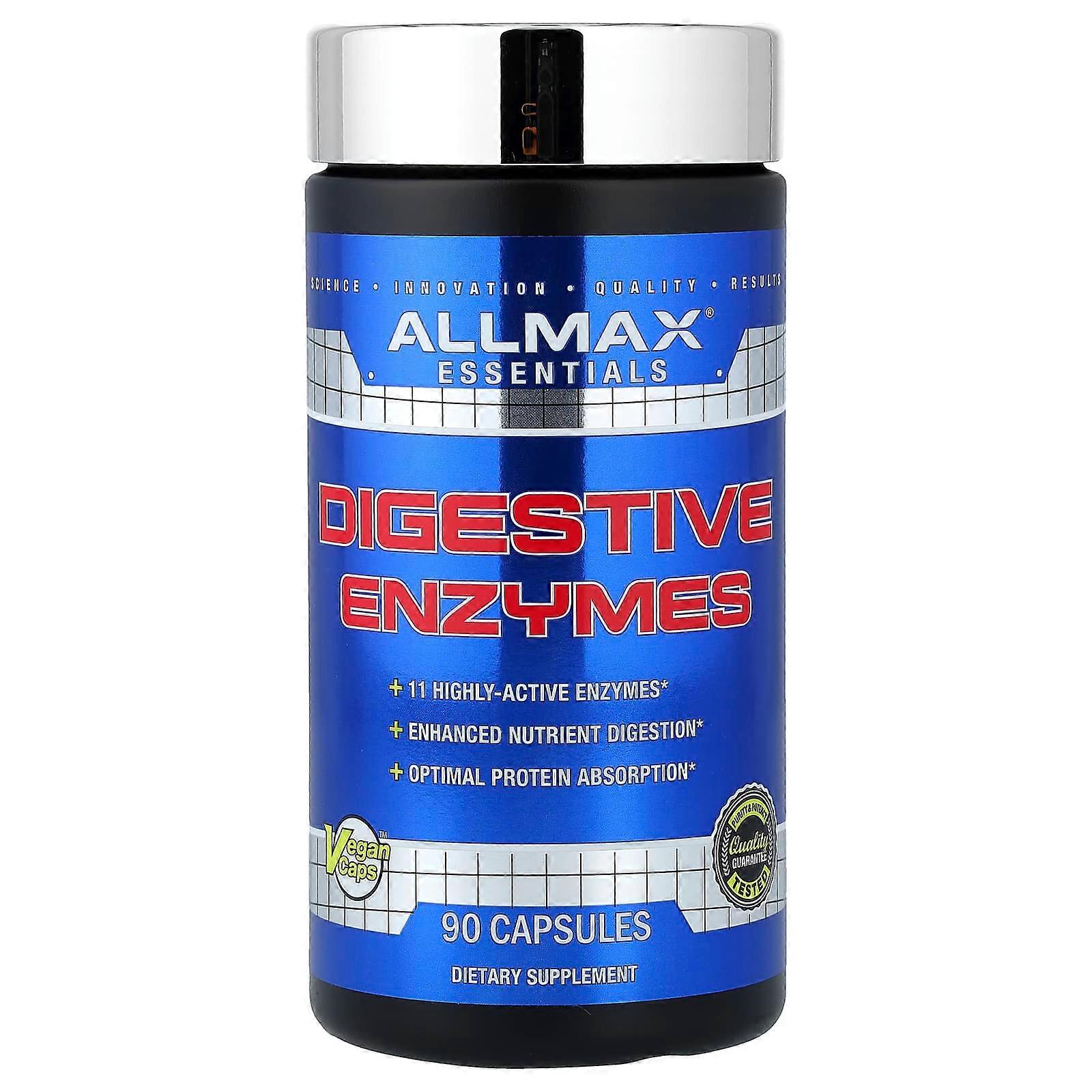 ALLMAX, Digestive Enzymes + Protein Optimizer, 90 Capsules