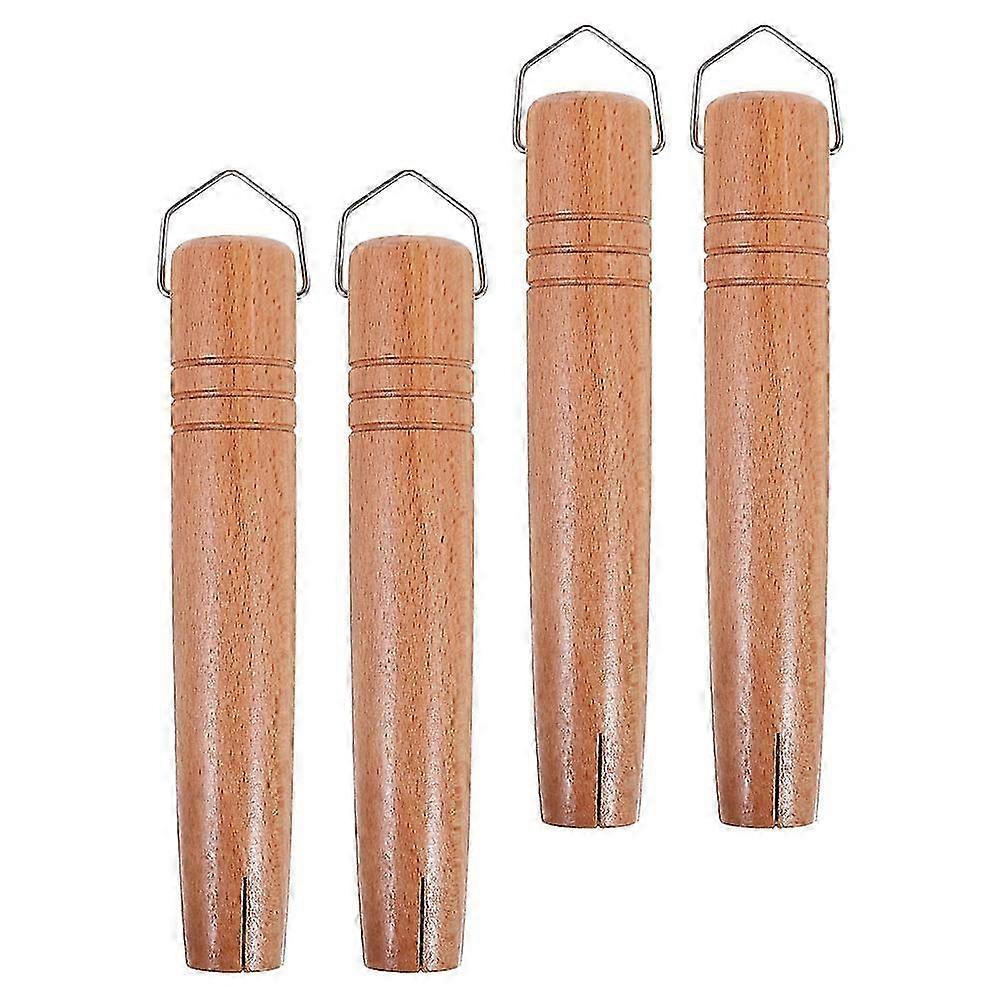 Replacement Wood Handle 4Pcs for Cookware Universal Compatibility
