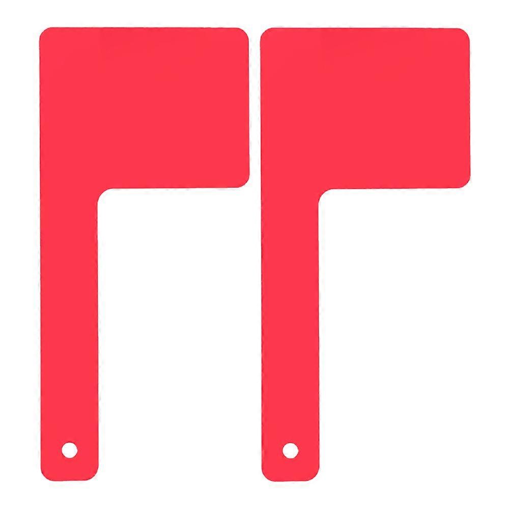 Universal Red Acrylic Mailbox Flag Replacement for Mailbox Use 2Pcs Set