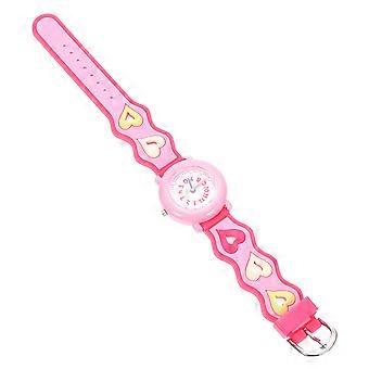 Heart Design Kids Watch Silicone Cartoon Children Wristwatch