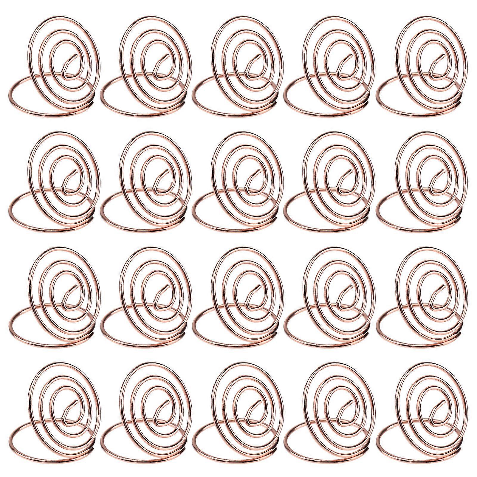 Menu Clips Stainless Steel Ring Shaped Table Note Holders 72Pcs
