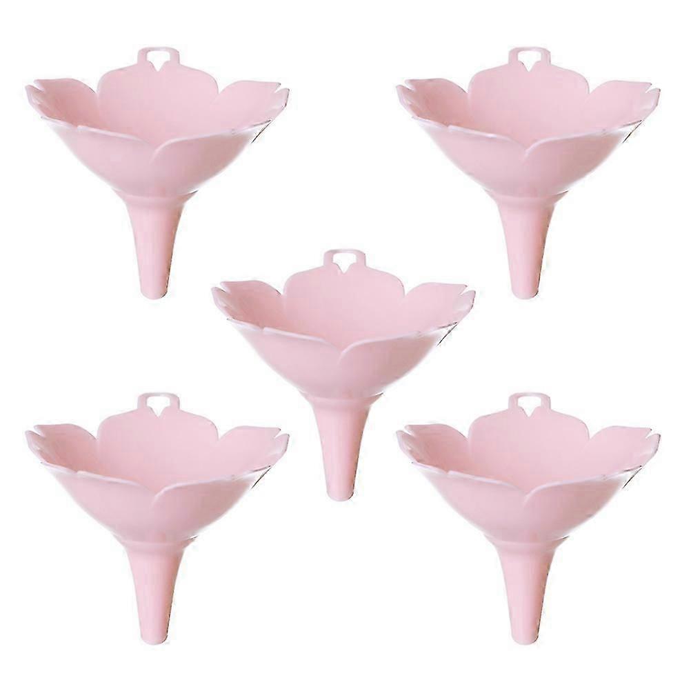Oil Transferring Plastic Funnel for Kitchen Use 5Pcs Funnel Set