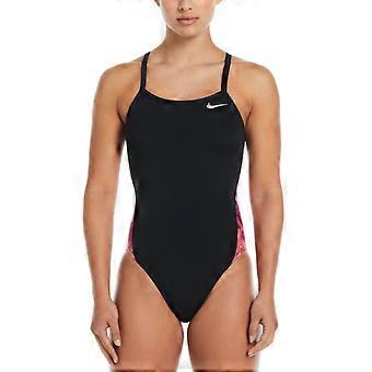 Nike Hydrastrong Multi Print Racerback Splice Badpak - Zwart/Rood