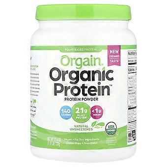 Orgain, Biologisch Eiwitpoeder, Plantaardig, Natuurlijk, Ongezoet, 1,59 lb (720 g)