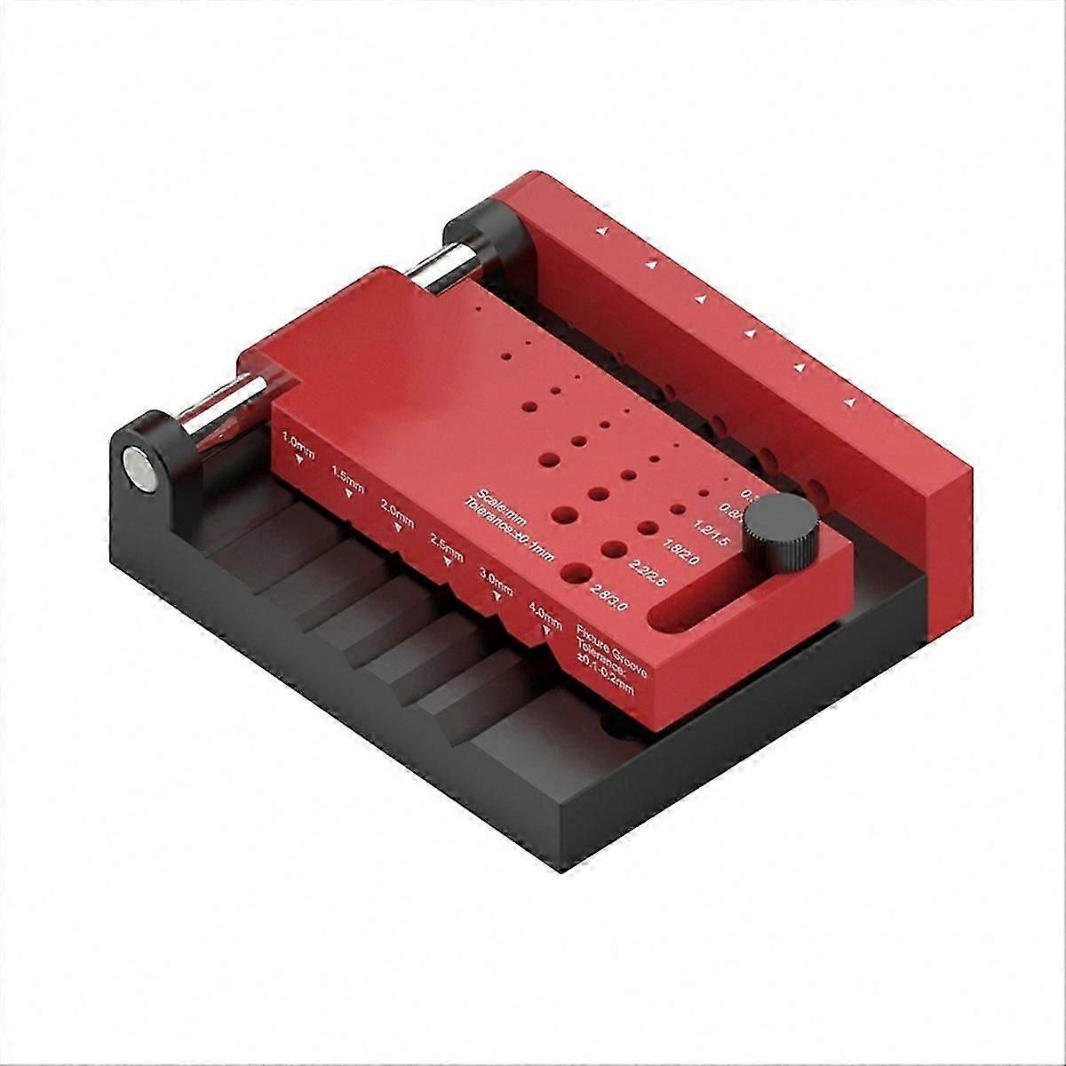 Precision Drill Center Finding Jig, Round Shaft Alignment Template, Workshop Drilling Guide for DIY Projects