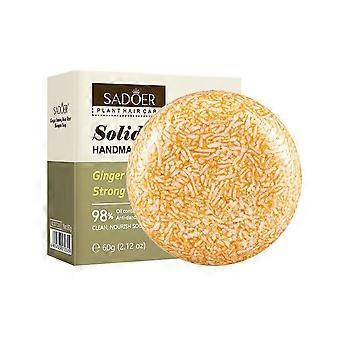 SADOER Ginger Solid Shampoo Bar for Oily Scalp Dandruff Control and Itch Relief