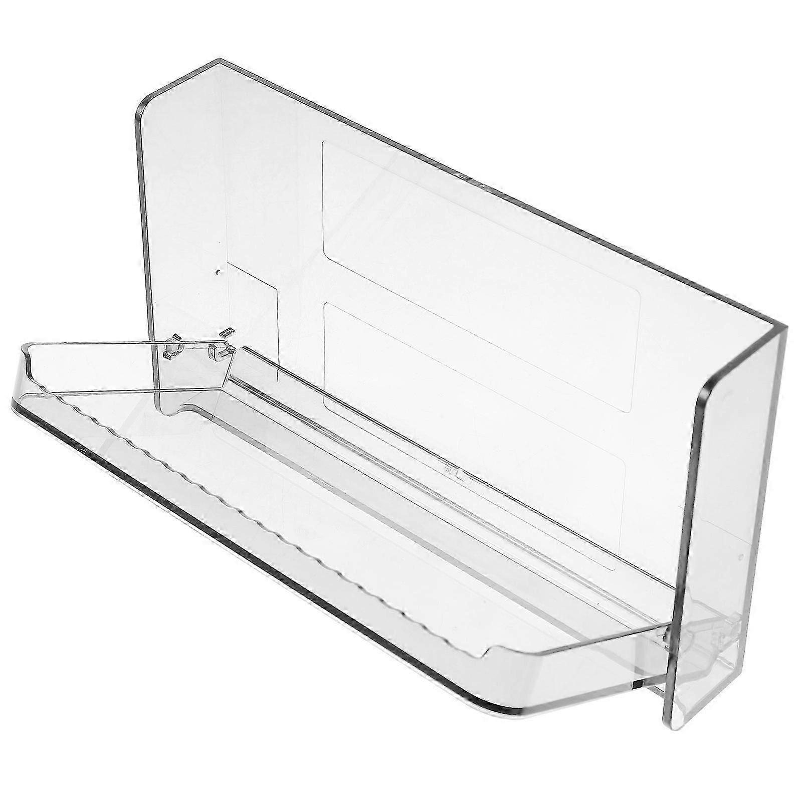 Wall Mounted Foldable Storage Shelf, Light Grey PET Material, for Bathroom Kitchen, 1 Pack