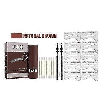 Eelhoe Eyebrow Print Suit Modifier Eyebrow Waterproof Thrush Seal No Makeup Filled Eyebrows Hair Line Shadows -Natural Brown Suit