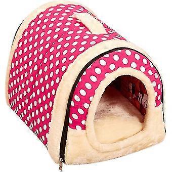 Animal House Beds Triangle Design Pet Sleeping Bag Cuddly Bag Bed Pet Machine Washable Comfortable Home Mat For Burrower Kittens Dogs Puppies Rabbit G