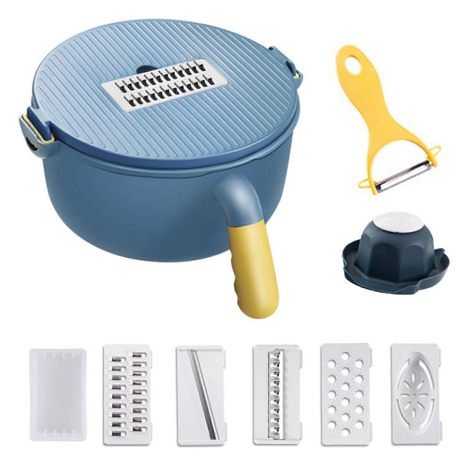 1 Set Vegetable Cutter Manual Multi-functional PP Egg Separator Vegetable Slicer for Kitchen