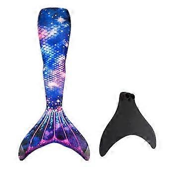 Adult Reinforced Swimming Mermaid Tail Monofin Included for Water Fun_jsat1