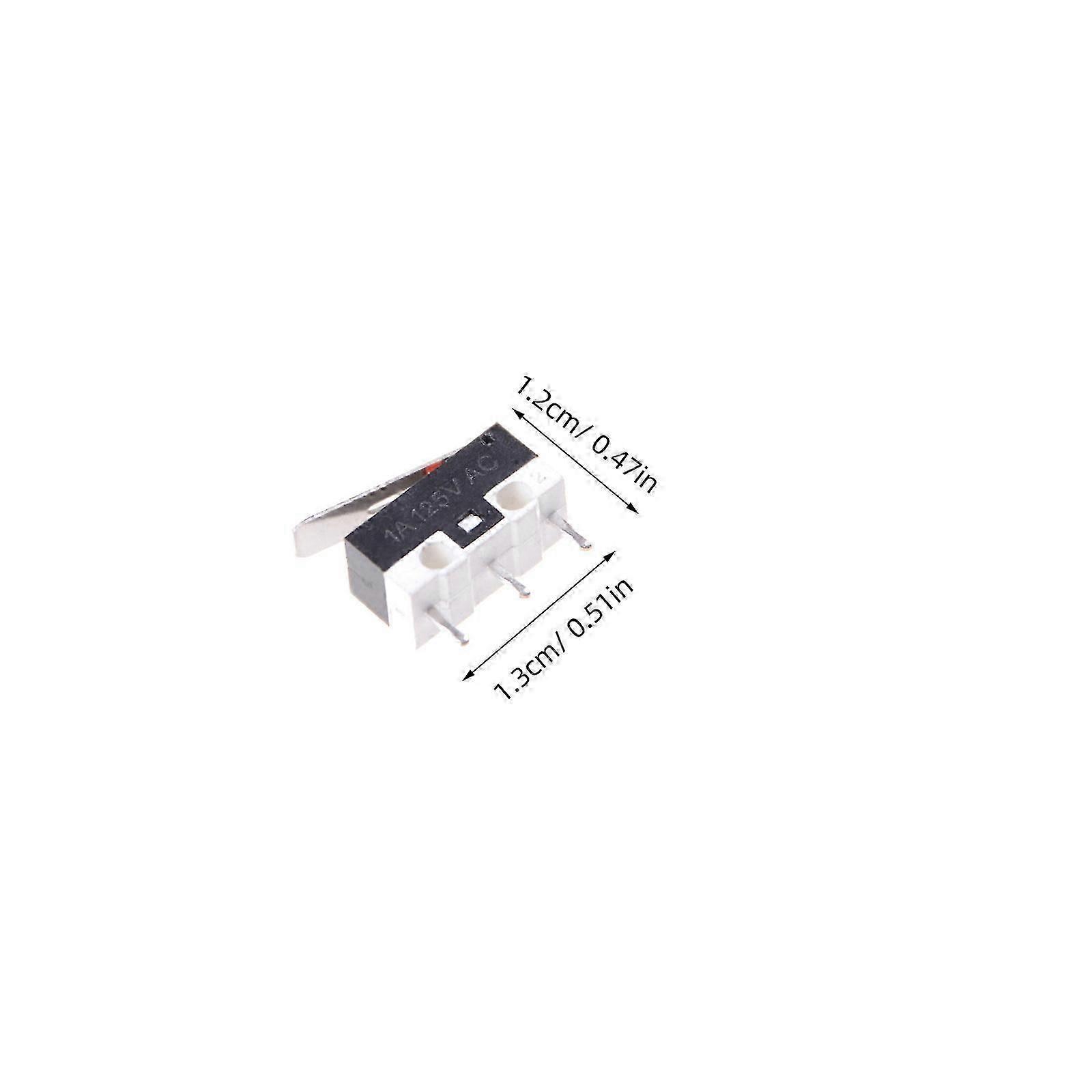 SPDT Micro Switch with Long Hinge Lever, 10 Pieces