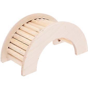 Hamster Ladder Wooden Climbing Ladder for Pet Playing Beige