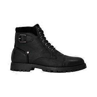Original Penguin Mens Plain Leather Combat Boots