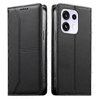 Leder-Klapphülle für OPPO Reno 16F 5G/Reno 16FS 5G: Brieftaschenhülle mit Kartenfach, Aufstellfunktion, RFID-Schutz und Stoßfestigkeit
