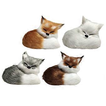4 Pz Peluche Animali Modello Animali Decorativi Adornare Camera Da Letto Scrivania Ornamento Peluche Decor