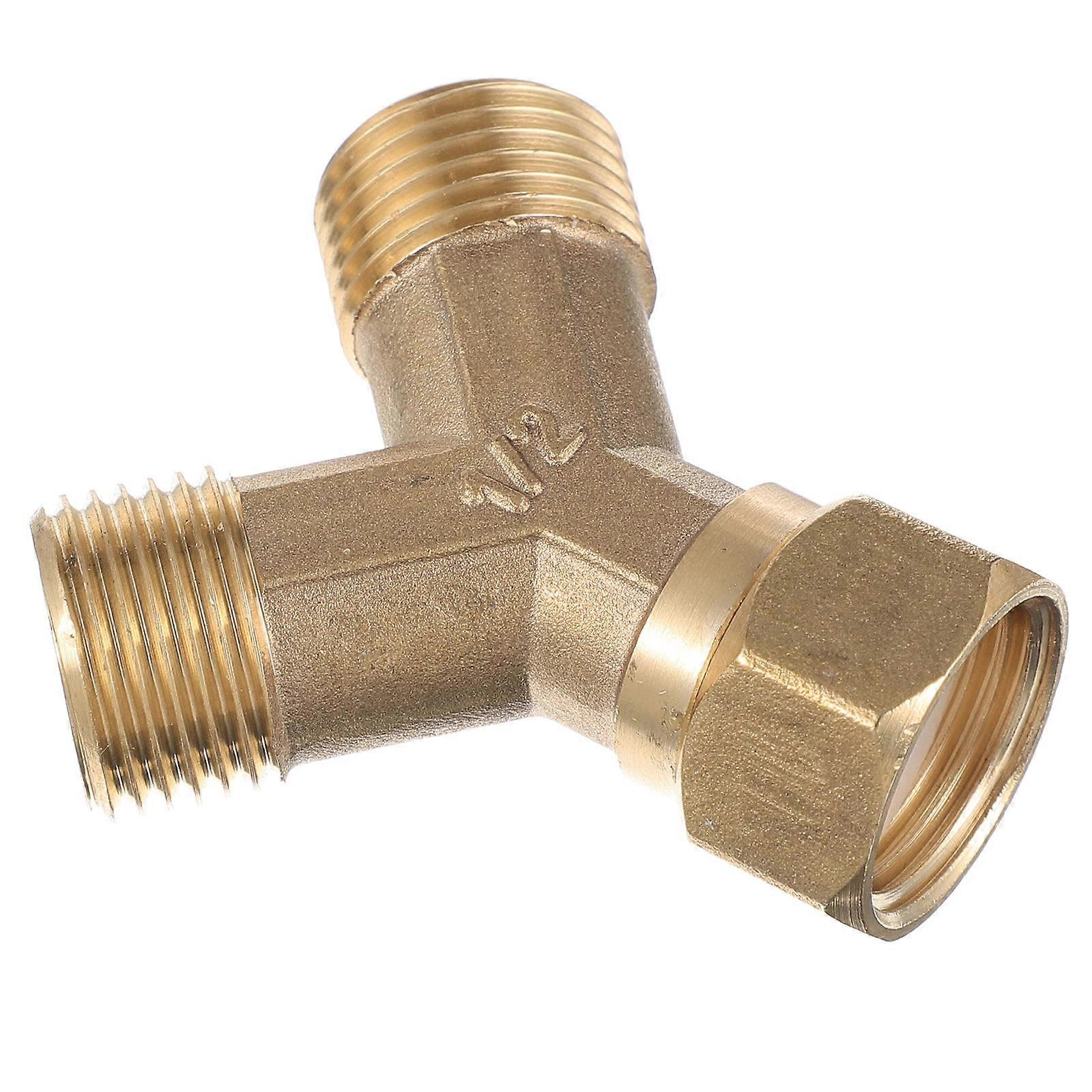 1 Pc Practical Y-type Joint Copper Pipe Accessory Connection Joint (Golden)
