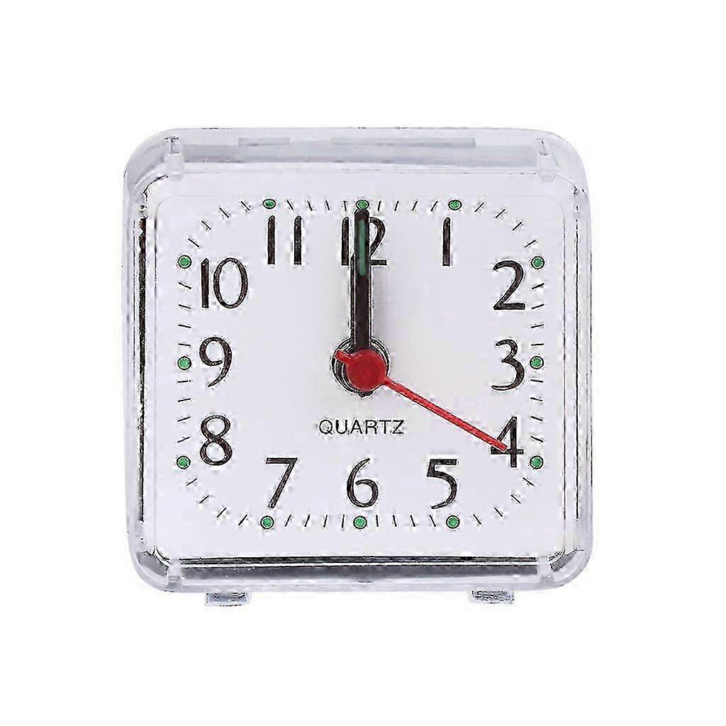 Mini Square Plastic Quartz Beep Alarm Clock