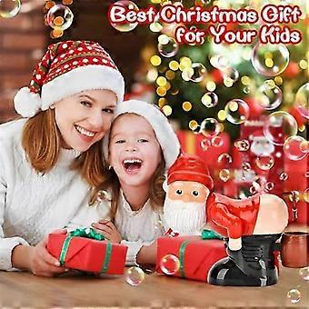 Divertente Babbo Natale Bolla Soffiatrice con Luci Lampeggianti & Musica, Soffiatore di Bolle di Natale per Outdoor&