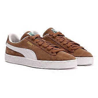 Puma Suede Classic Haute Coffee/White Trainers