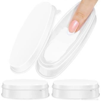 Bandeja de 9 piezas para polvo de inmersión de uñas, modelo punta francesa, para almacenamiento.
