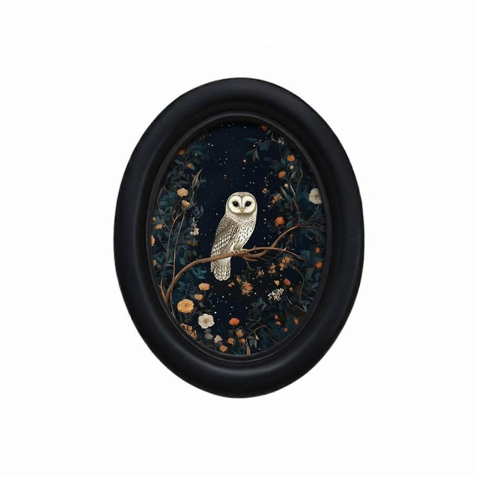 Oval Photo Frame Smooth Molded Border Tabletop Picture Frame