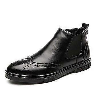 Modne męskie buty ze skóry wysokiej llo
