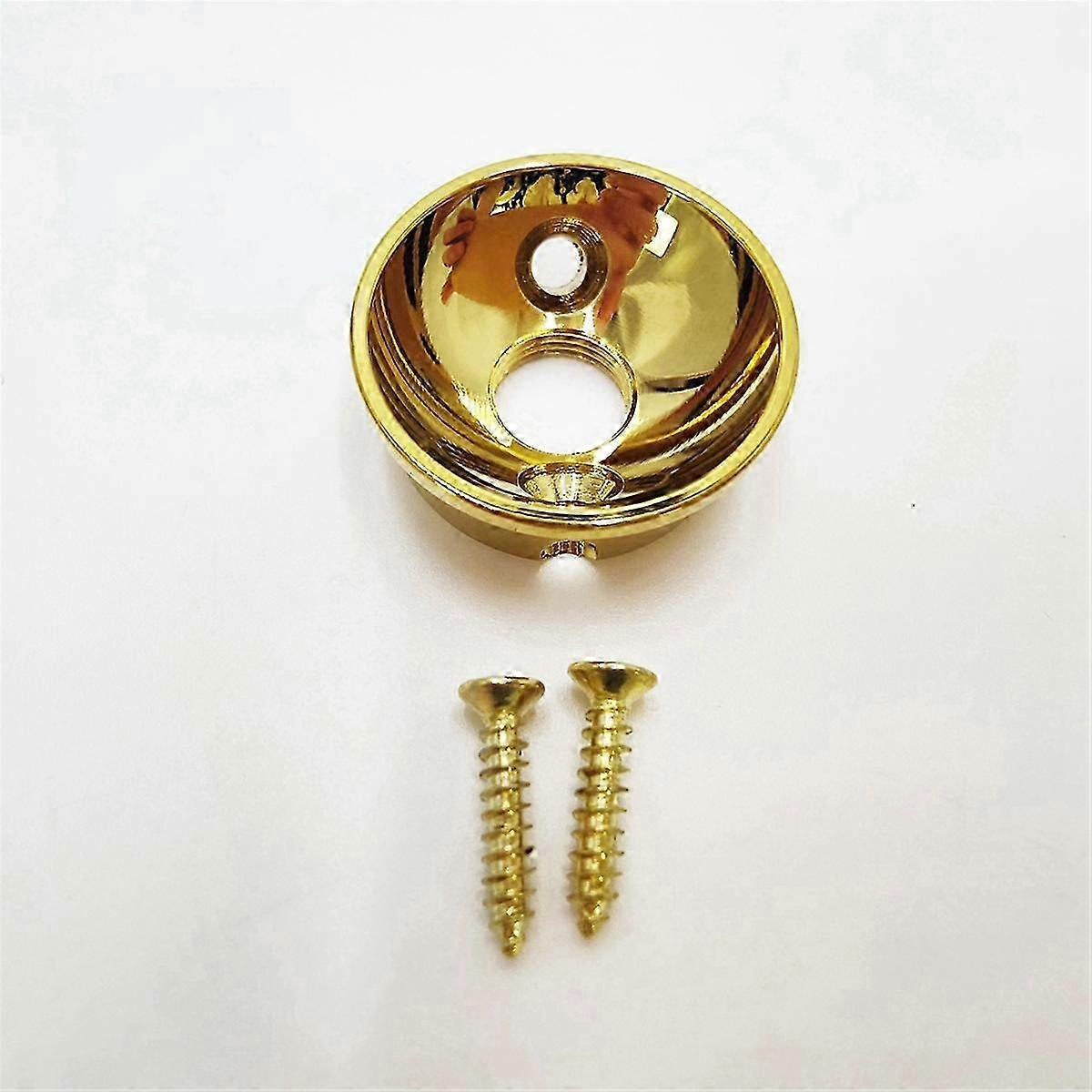 TL Round Socket Electric Guitar Audio Output Jack Socket Gold