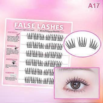 Wimpernverlängerung mit 6 Reihen, dicht, segmentiert und ohne Kleber – für einen natürlichen Look. Wiederverwendbar für Partys.