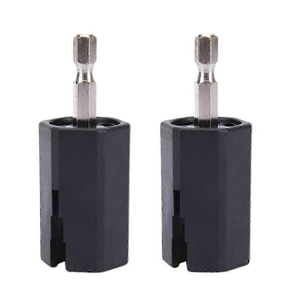2Pcs String Winder Tuning Peg Puller Replace Electric Drill for Guitar Bass Repair Tool Kit