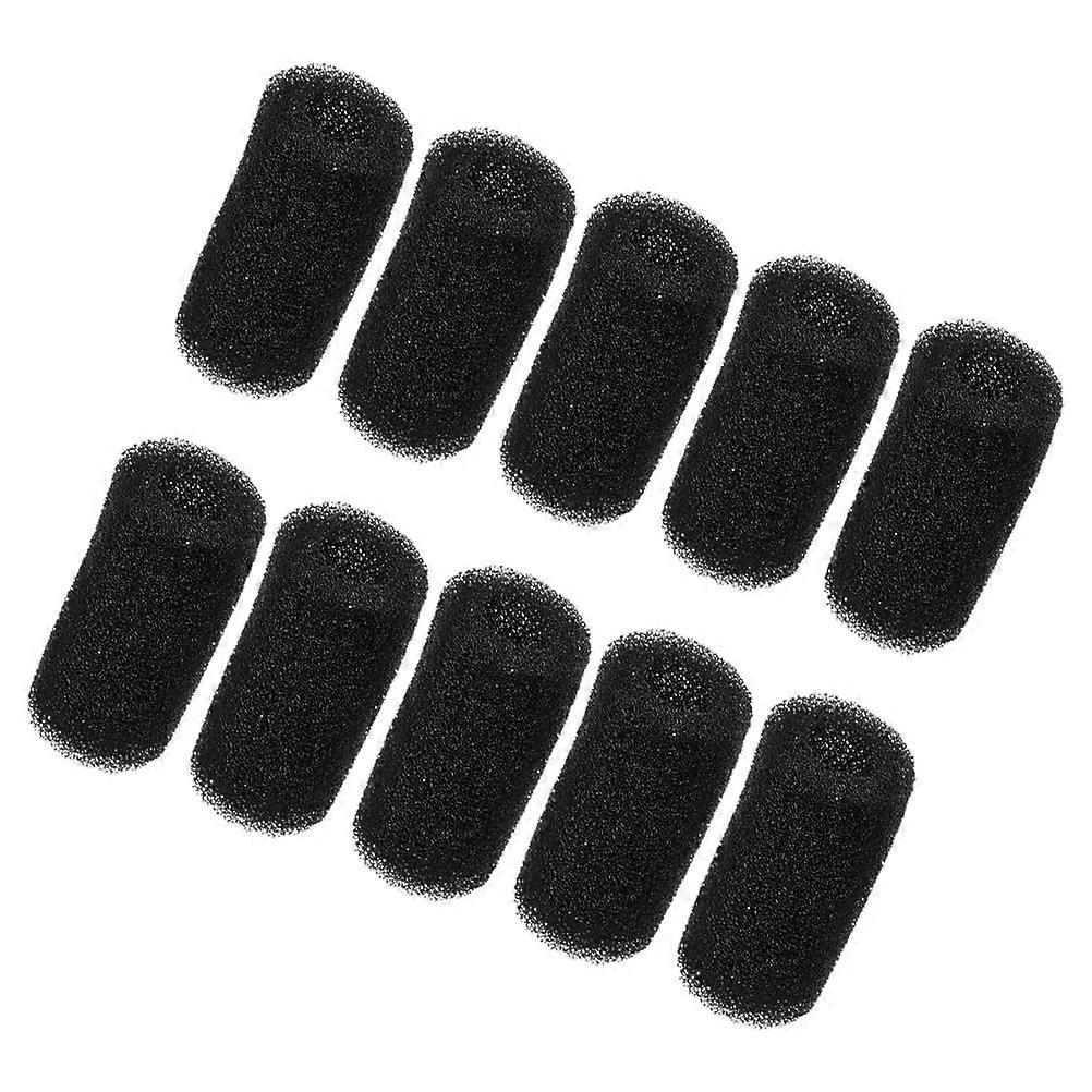 Protective Use Pool Tail Scrubber Black Sponge Filter 10Pcs Set