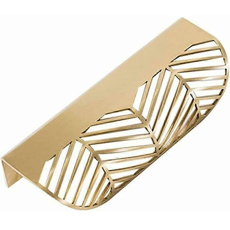 Leaf-Shaped Brass Cabinet Pulls For Kitchen And Bathroom